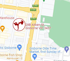 Map Location for Gisborne Mixed Martial Arts at 28B Aitken St, Gisborne